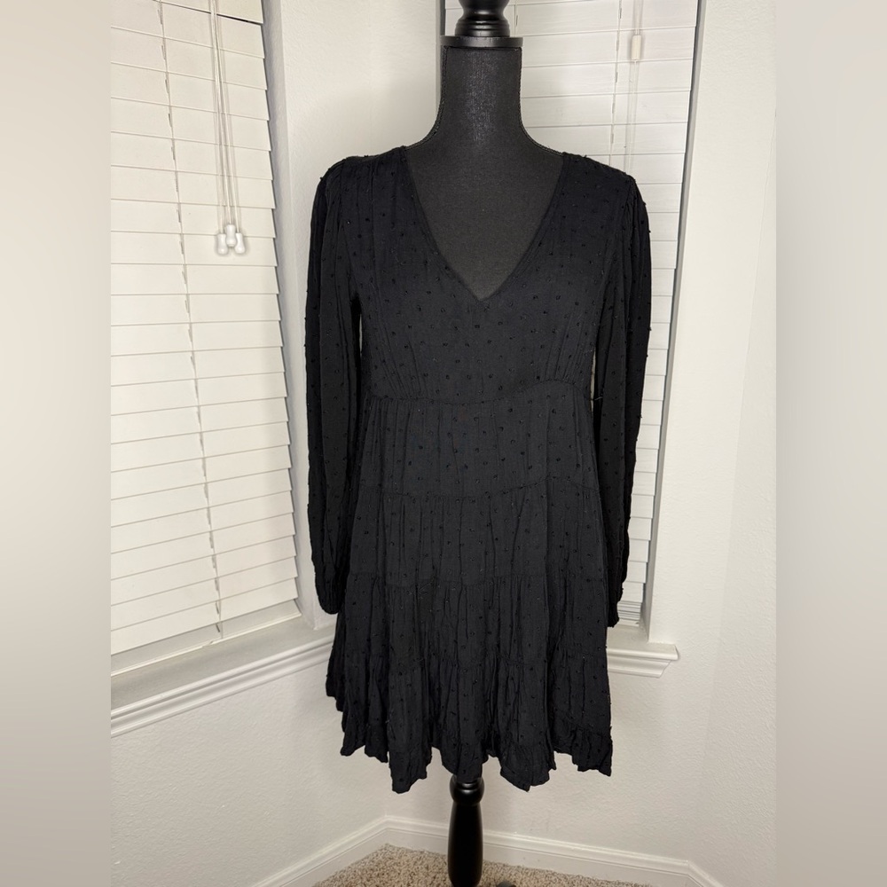 Urban Outfitters Black Long Sleeve Dress